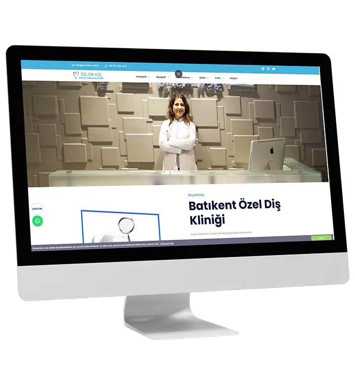 web tasarım örnek çalışma ozlemkoc.com.tr