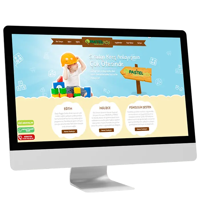 web tasarım örnek çalışma pastelkoy.com