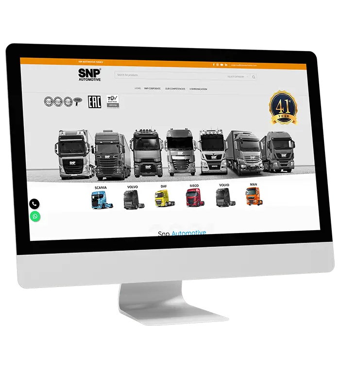 web tasarım örnek çalışma snpautomotive.com